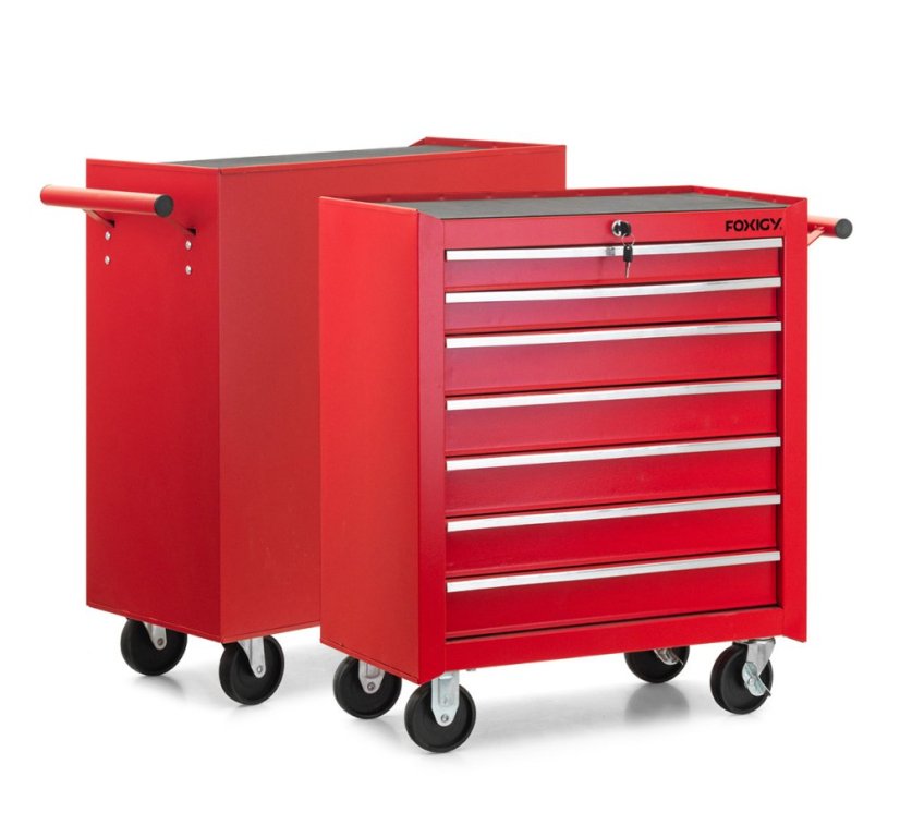 Radionička kolica Foxigy, 7 ladica, bez alata