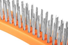 Drôtená kefa, drôt z nehrdzavejúcej ocele, 4x16 jednotlivých radov 39-050