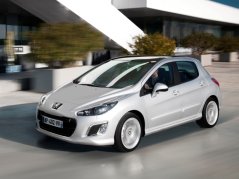 Könyöktámasz Peugeot 308 I, fekete, műbőr