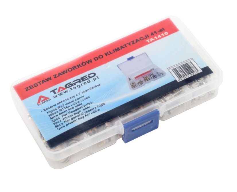 Szelepkészlet klímaberendezésekhez kulcsal 41db TA1410
