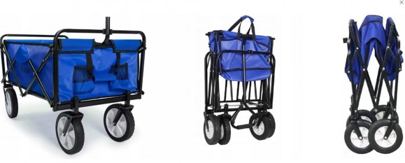 145l Trolley auf Rädern bis zu 90kg rot