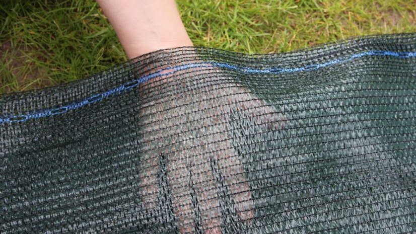 Beschattungsnetz grün 2x25m 55% Beschattung