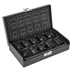 Steckschlüsselsatz 1/2", 10-24 mm, 10-teilig 12-101