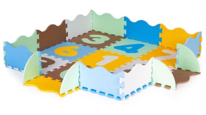 Puzzle cu spumă - covor educativ 114x87cm Color number