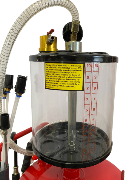 Ölablass mit 80L Tank mit Trichter