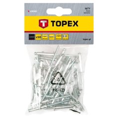 Nýt hliníkový trhací 4,0mm x 18mm, 50ks 43E405