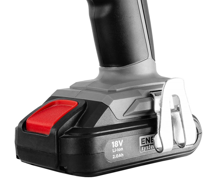 Akku-Bohrschrauber Energy+ 18 V, 10 mm abnehmbarer Griff, plus Adapter für Winkel und Kanten 58G022-AD