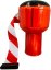 Klimmzugband für Kegel, 9m, rot und weiß
