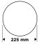 Brusni diskovi, perforirani, s čičak rupama 225 mm, P40, 5 kom. 58T270