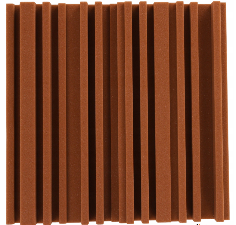 Akustični panel Equalizer 50x50 cm, debljina 7 cm, smeđi