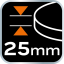 Csiszolókorong 150 x 150 mm x 25 mm, kemény szivacs 08-980