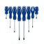 18-teiliges Schraubendreher-Set, Schraubendreher, PH-, PZ-, TORX-, Flach- und Kreuzschlitzschraubendreher im Ständer, Cr-V TA1067