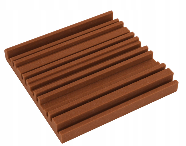 Akustický panel Equalizer 50x50cm, tloušťka 7cm, hnědý