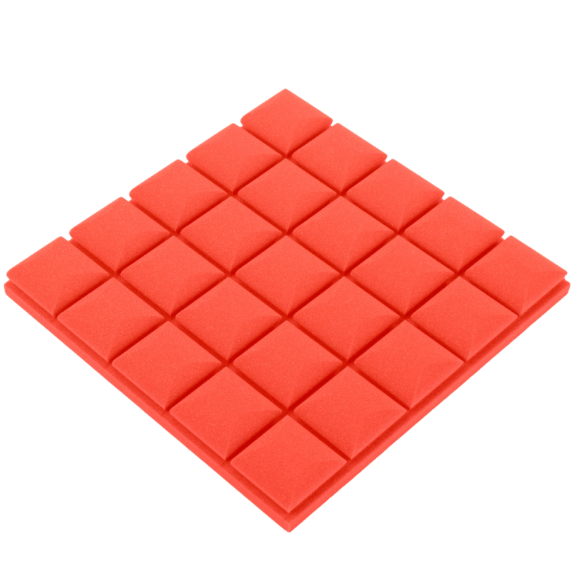Akustikplatte - Würfel 50x50x5cm rot