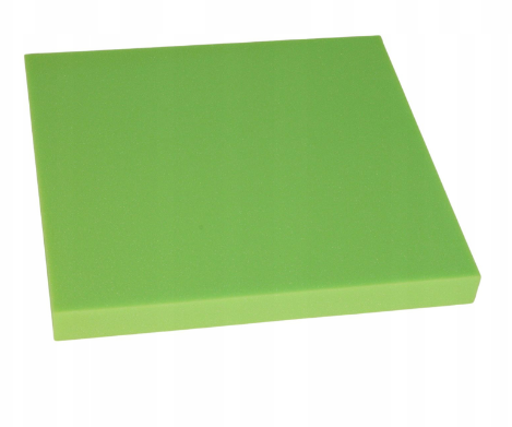 Akustický panel 3D zkosený 50x50cm, tloušťka 5cm, světle zelený