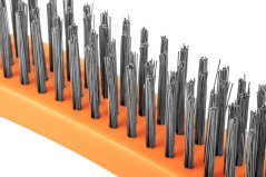 Drôtená kefa, oceľový drôt, 4x16 radov 39-010