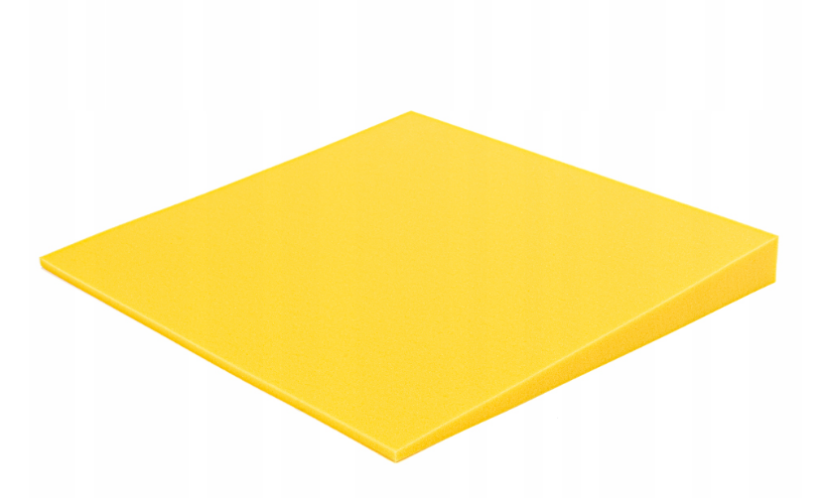 Akustična ploča 3D s kosim rubovima, 50x50 cm, debljina 5 cm, žuta