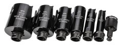 Ferăstraie de găurit din oțel cu vârfuri din carbură (19, 25, 32, 38, 51, 64 mm), set de 10 piese. 57H923