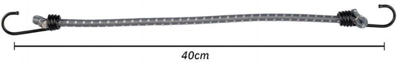 Gumipók fém horgokkal,40cm