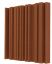 Akustický panel Equalizer 50x50cm, tloušťka 7cm, hnědý