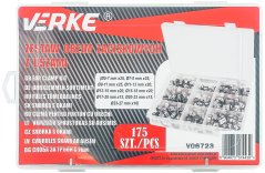 Sada deformačních hadicových spon 175ks