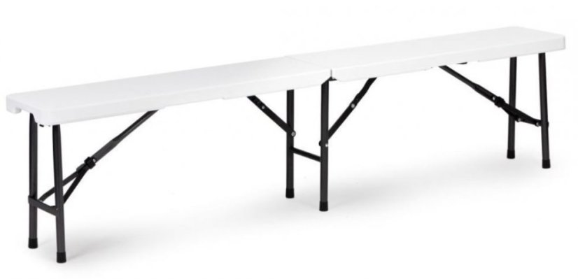 Set catering masă + 2 bănci 180cm White