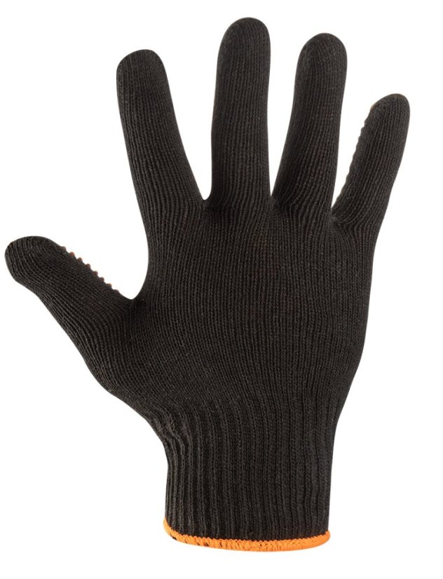 Arbeitshandschuhe, Baumwolle und Polyester, gepunktet, Größe 8 97-620-8