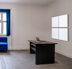 Akustický panel polyester 50x50cm, tloušťka 5cm, bílý