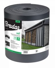 Zaštitna folija za ogradu 19cm x 26m tamno siva 1200g/m2