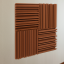 Akustický panel Equalizer 50x50cm, tloušťka 7cm, hnědý