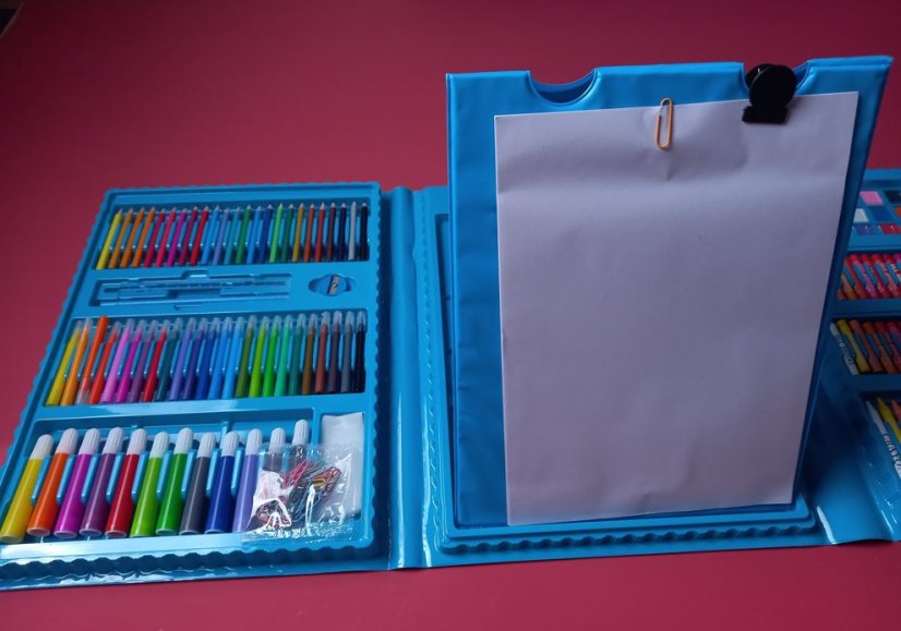 Set pictură pentru copii 208buc albastru