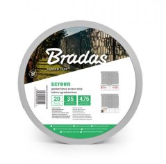 Засенчващо фолио за засенчване на ограда 4,75 см х 35 м Сиво 450 г/м2 + щипки