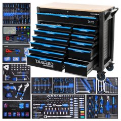 Carucior de atelier cu unelte PERFORMANCE, 12 sertare, 713 buc, TA192
