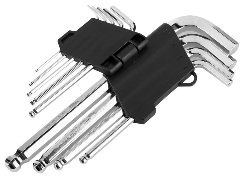 Chei hexagonale cu soclu rotund set de 9 buc 09-525