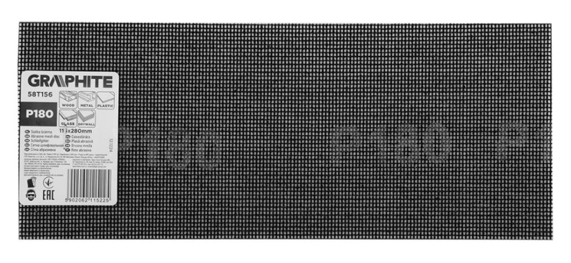 Brusni papir 115 x 280 mm, P180 58T156