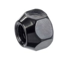 Matice M12x1,5, otevřená, bez příruby, závit 15 mm, velikost klíče: 21, černá