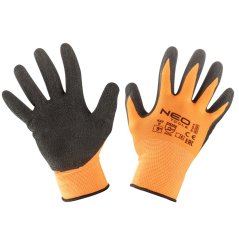 Munkakesztyű, latex bevonatú poliészter (krincle),3131X, 9-es méret 97-641-9