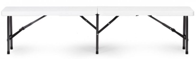 Set catering masă + 2 bănci 180cm White