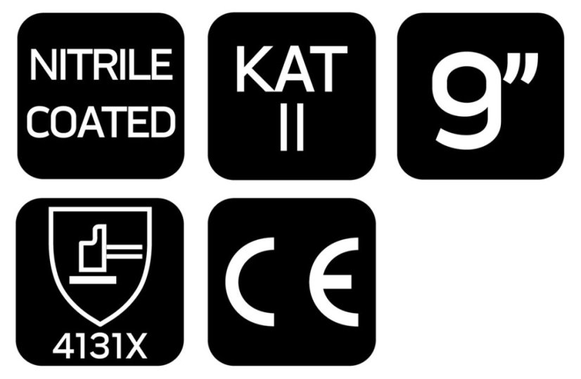 Arbeitshandschuhe, ntrylemx-beschichtetes Polyester, 4131X, Größe 9 97-647-9