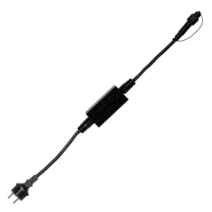 Napájecí kabel pro PROFI venkovní LED osvětlení, 1,8m, černý