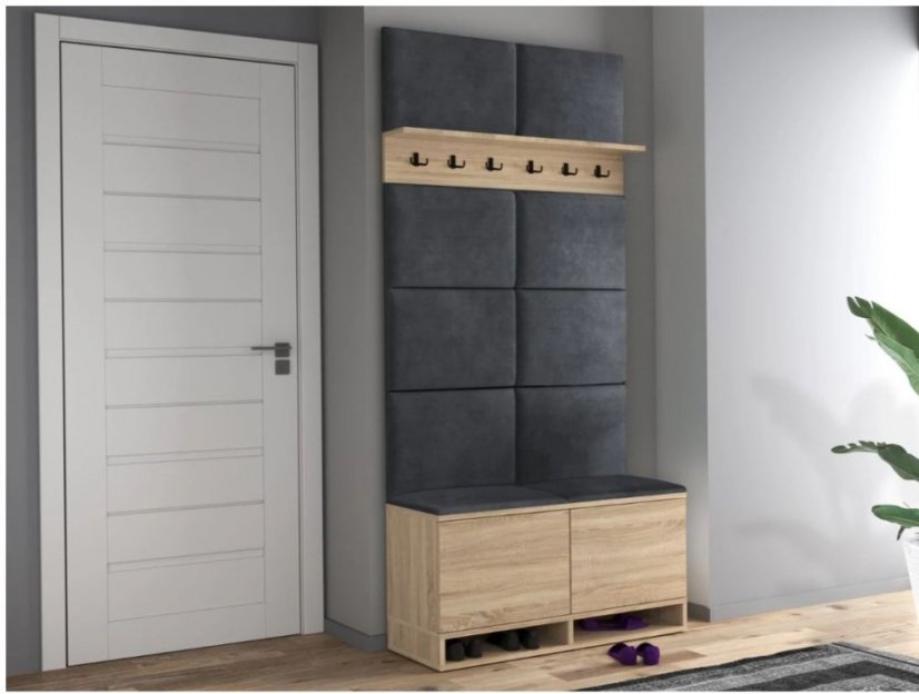 Előszobafal akasztós Sonoma/ Grey