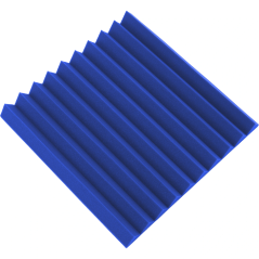 Акустичен панел - клин 50x50x5cm син