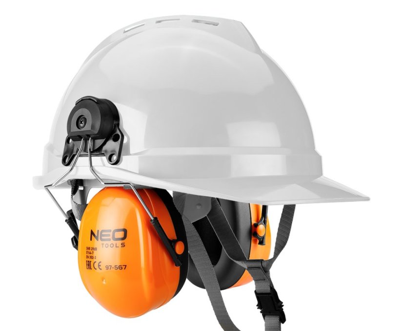 Am Helm befestigte Gehörschutzkapseln 97-567