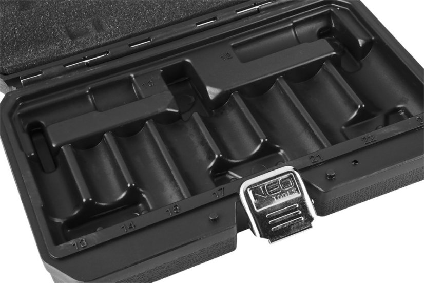 Steckschlüsselsatz 1/2", 10-24 mm, 10-teilig 12-107