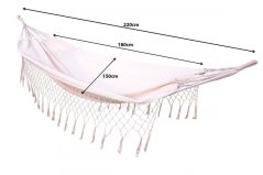 Vrtna viseča mreža Beige Monaco Summer