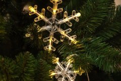 Svetelná reťaz 156LED 5m teplá biela Snowflakes