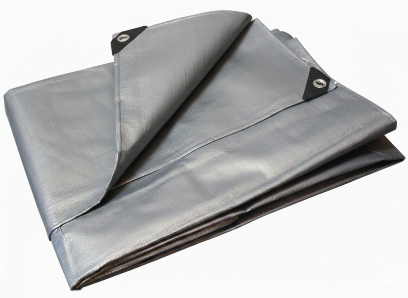 Abdeckplane silber 15x20 m 200 g/m2