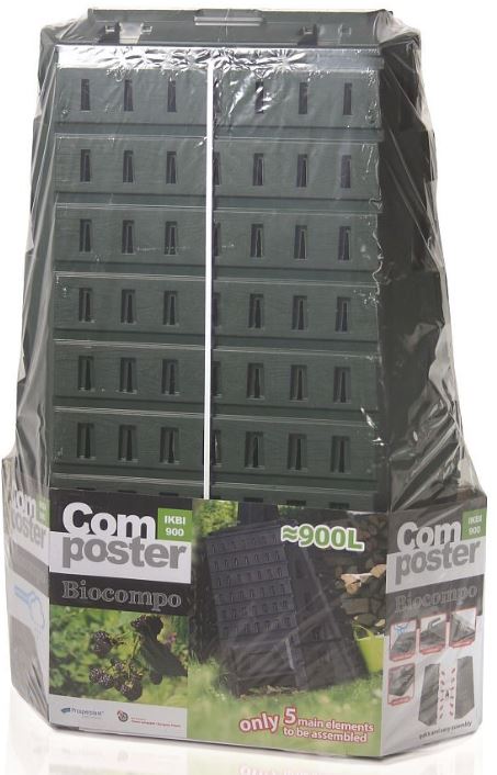 Komposter 900L Schwarz BIOCOMPO