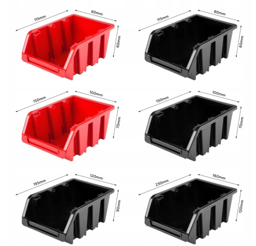 Panou de perete pentru unelte 172x78cm + 33 cutii