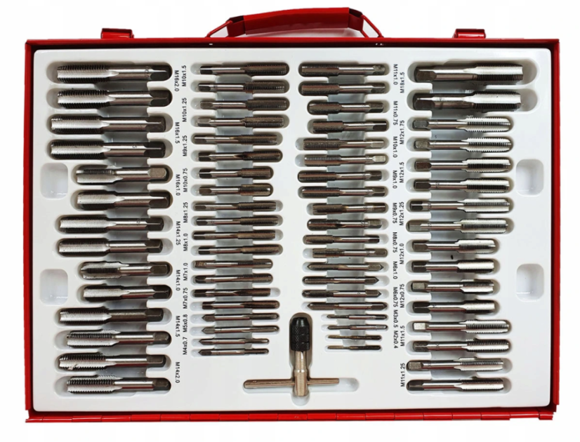 Professzionális menetmetsző készlet M2-M18 110 db